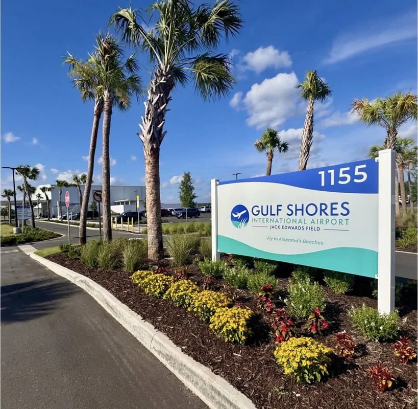 An image of the exterior wayfinding signage.
